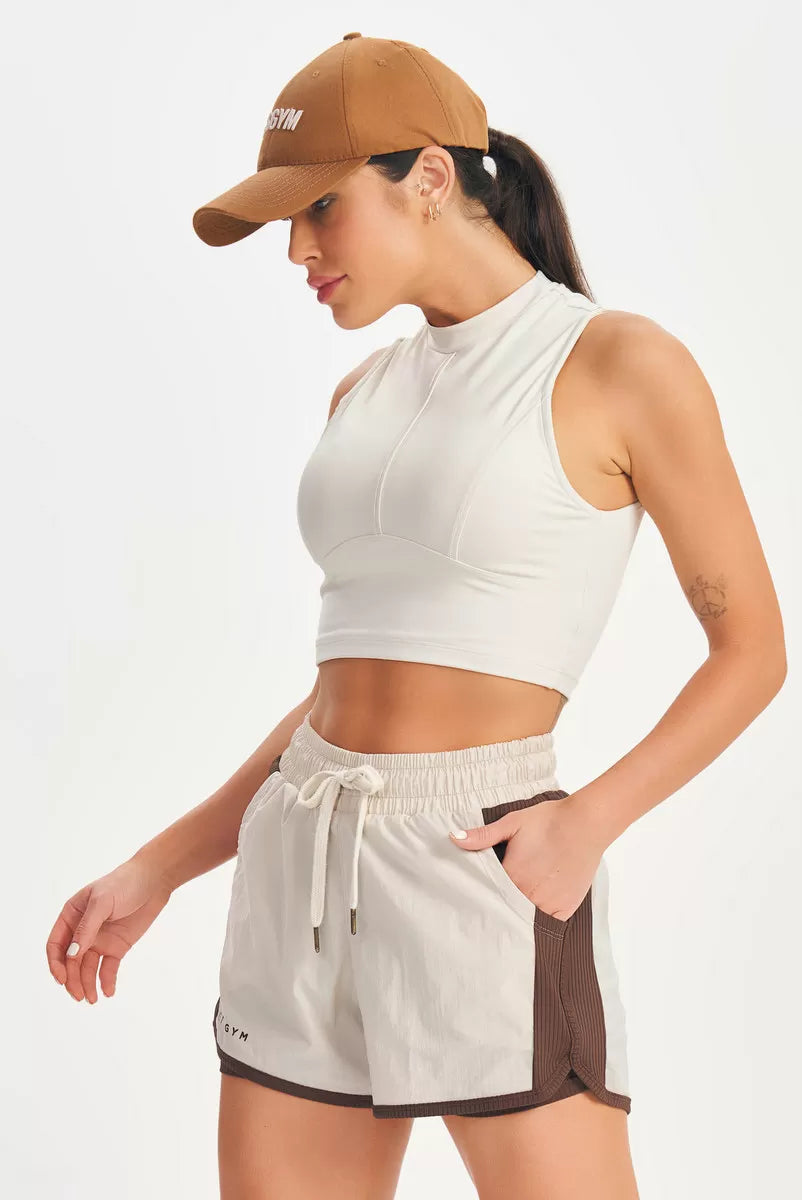 Cropped Up Off White Lets Gym Cropped - Off White