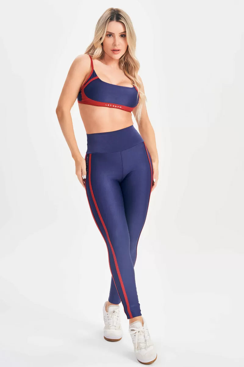 Legging Hit Azul Marinho Lets Gym Calça Legging - Azul
