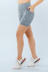 BERMUDA FITNESS MONTANA CINZA MESCLA CLARO