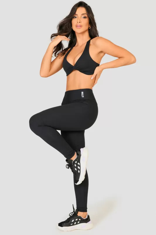 Legging Drop Preto Lets Gym Calça Legging - Preto