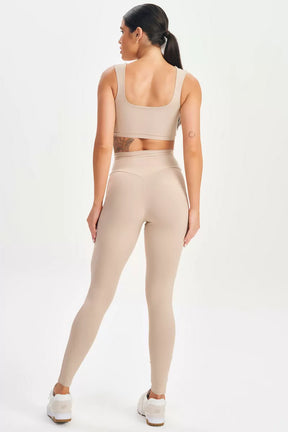 Legging Estilous Nude Lets Gym Calça Legging - Bege