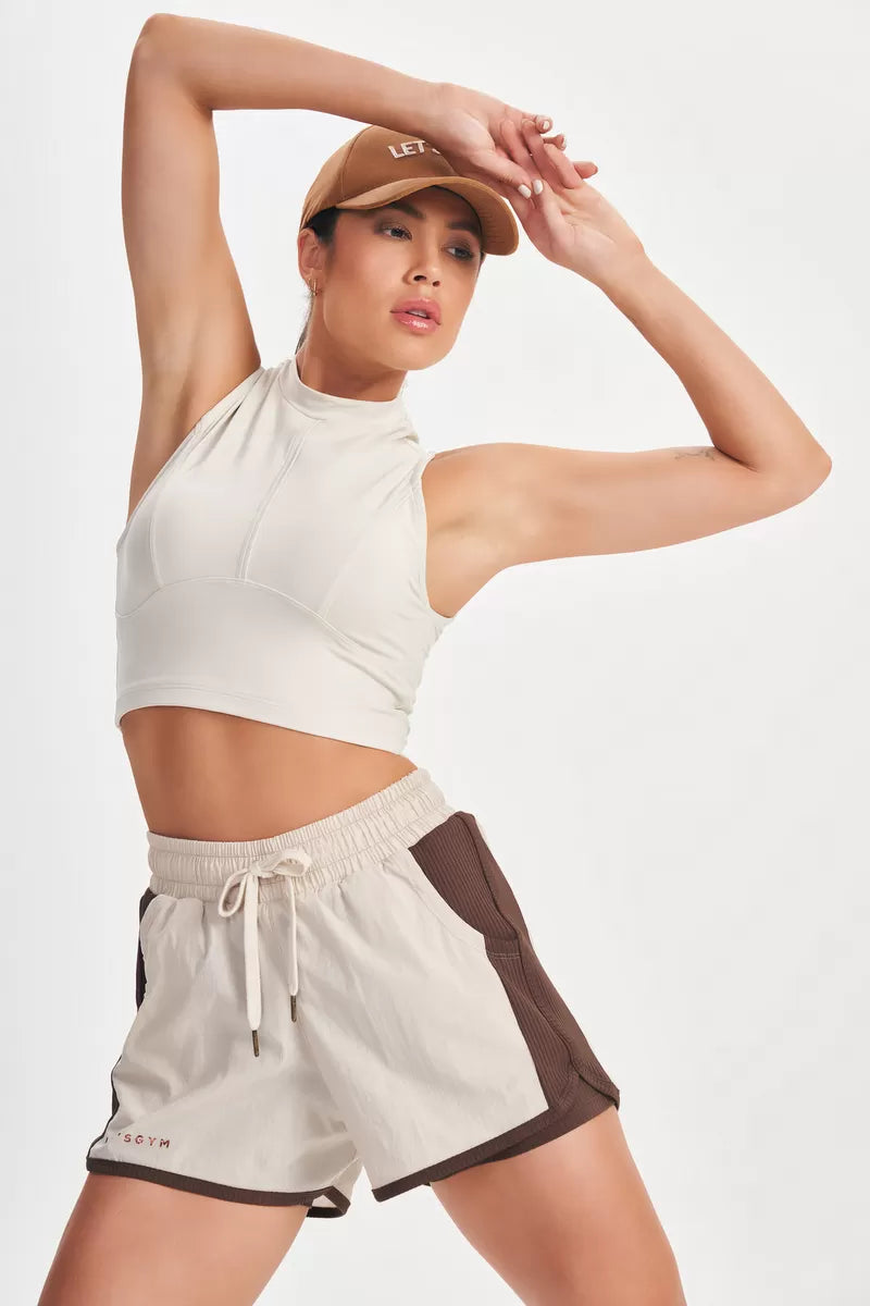 Cropped Up Off White Lets Gym Cropped - Off White