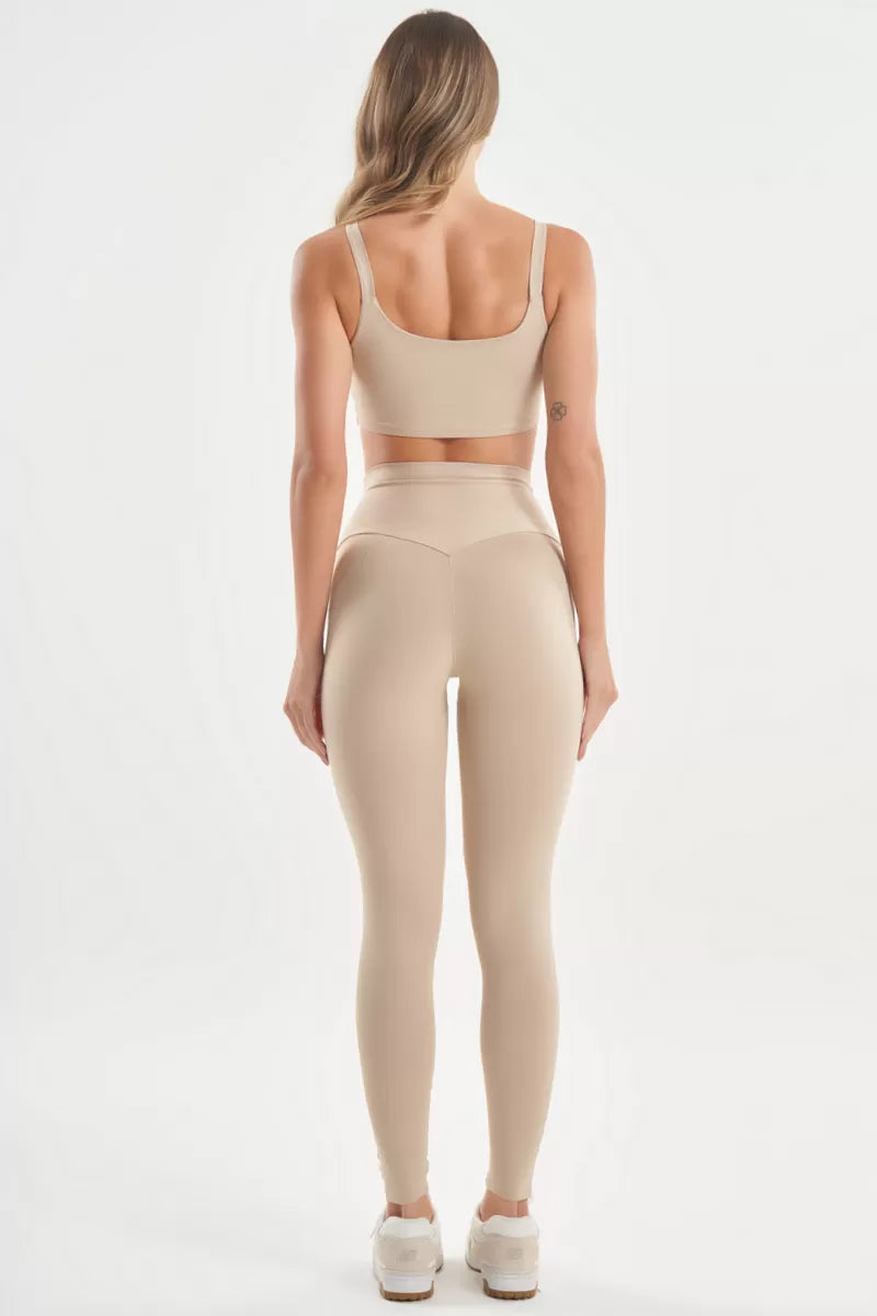Legging Basic Colors Nude Lets Gym Calça Legging - Bege