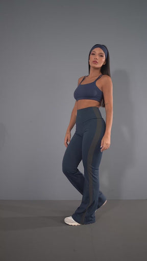 Calça Flare Soft Balance Azul Escuro Lets Gym