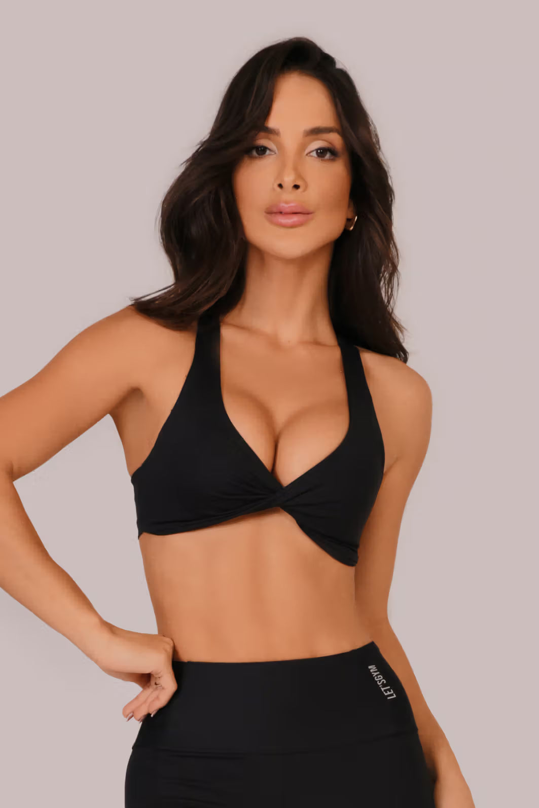 TOP DROP PRETO LETS GYM