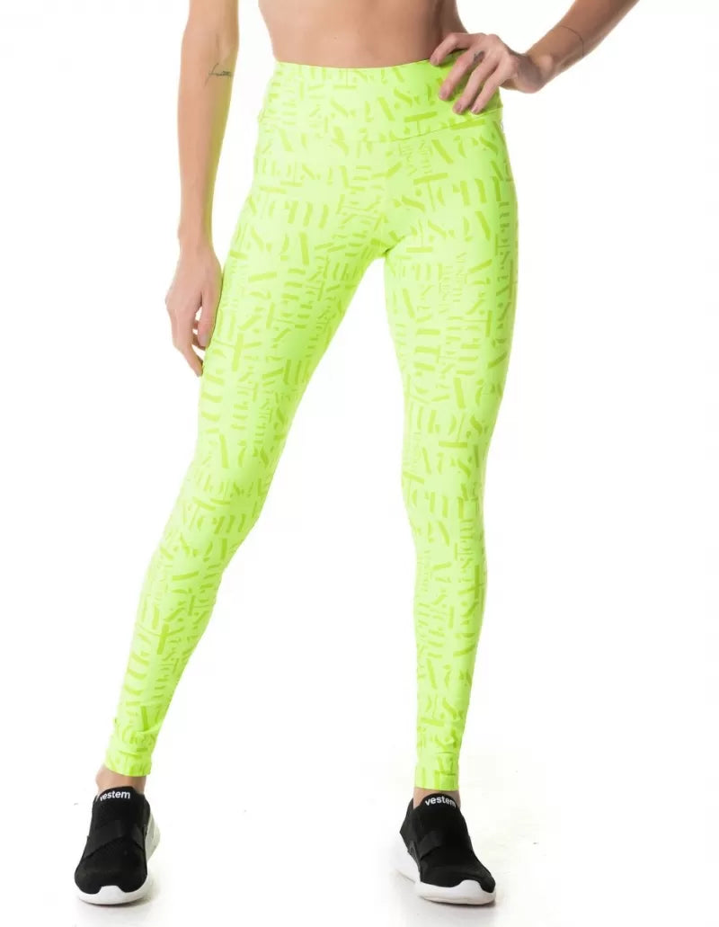 Legging Fuso Embolden Vestem Amarelo Neon Vestem