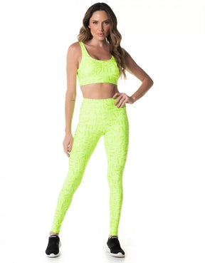 Legging Fuso Embolden Vestem Amarelo Neon Vestem