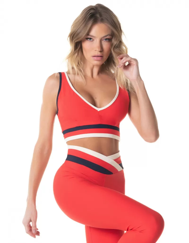 Top Groove Tomate Vermelho Vestem Top - Vermelho