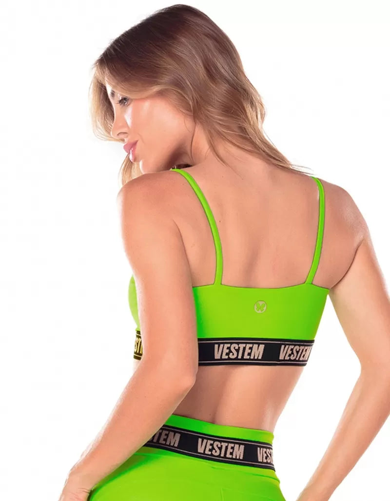 Top Elástico Personalizado Hera Verde Neon