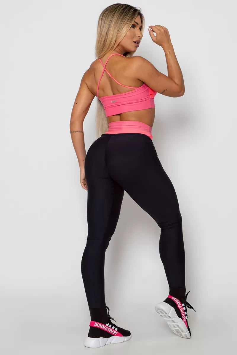 CALÇA DUAL PINK ZNG Calça Legging - Preto