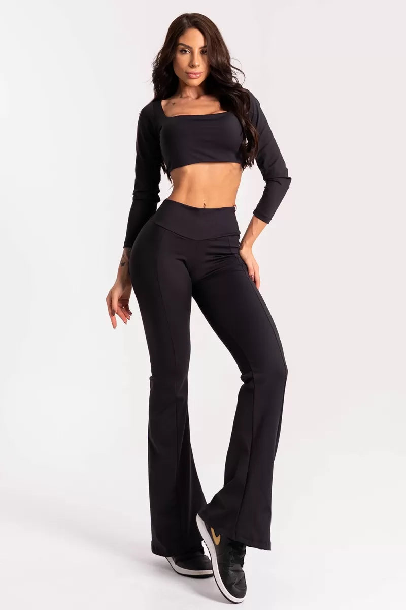 LEGGING FLARE UPSIDE COCOA ZNG Calça Legging - Marrom