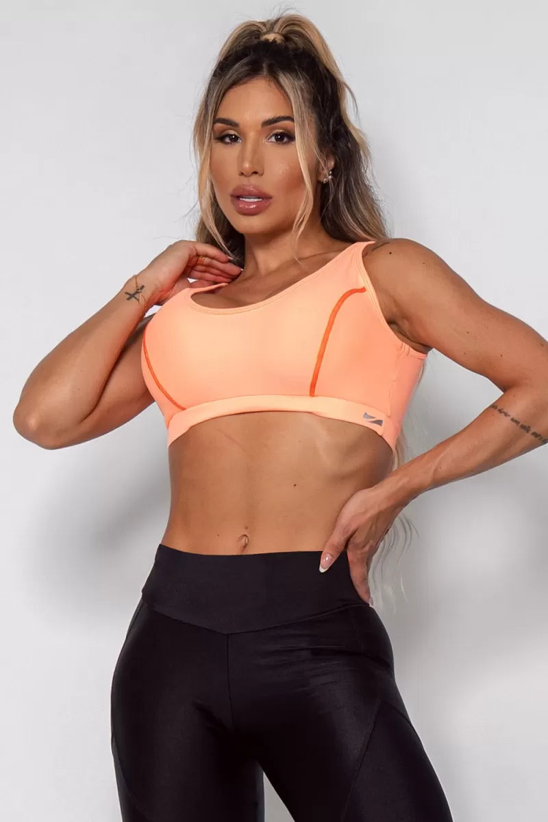 TOP NEAT ORANGE ZNG Top - Laranja
