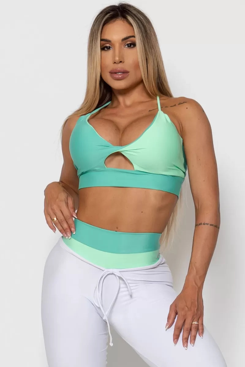 TOP DUAL GREEN ZNG Top - Branco